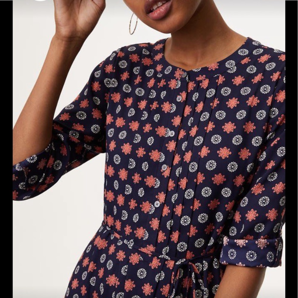 Beautiful Navy Blue LOFT Dress